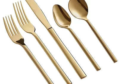 Gold Flatware Set